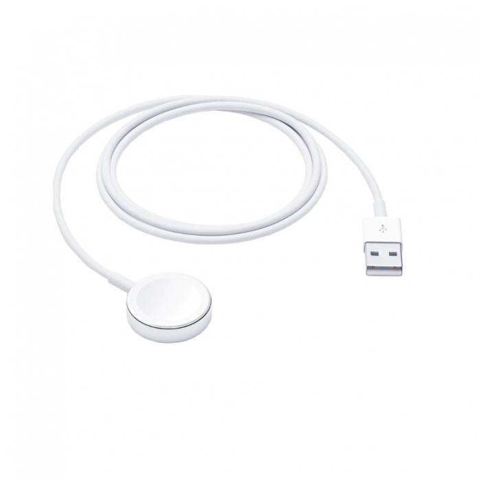 Cablu de incarcare magnetic pentru Iwatch / Apple Watch, 1 m, Alb, USB [1]
