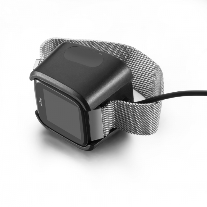 Cablu de incarcare QuickFit magnetic pentru FitBit Versa / Versa 2, 1 m, Negru, USB [4]