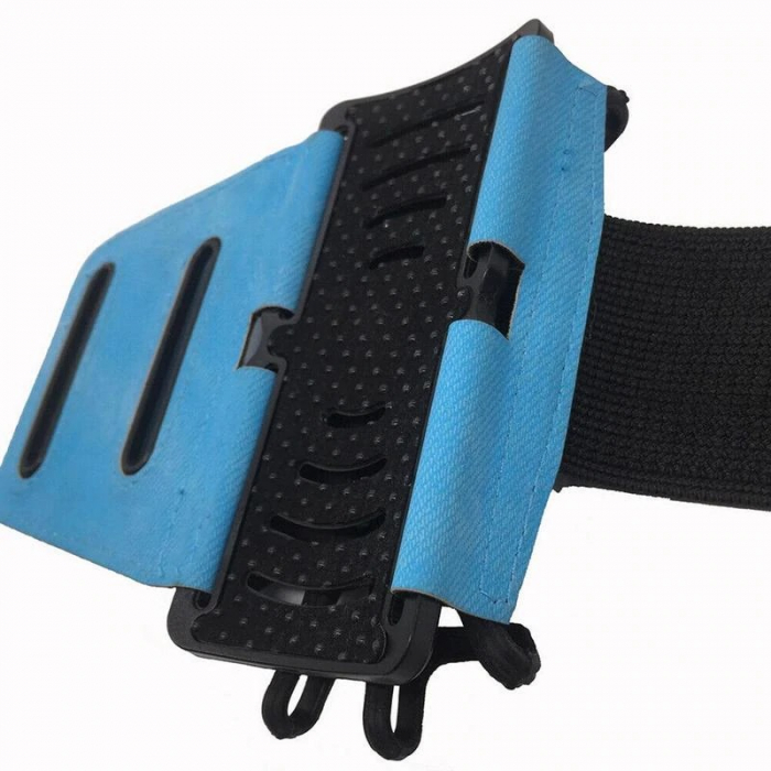 Husa banderola de telefon pentru brat/mana pentru alergat, sala, plimbari, yoga, cu rotire 360°, Armband suport telefon jogging, Albastru [2]
