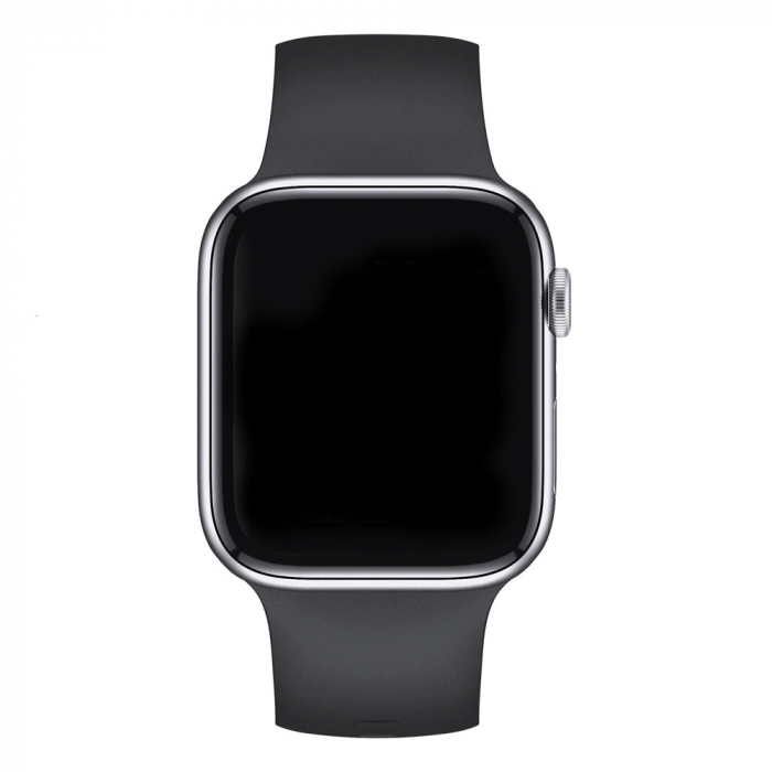 Curea cu catarama compatibil Apple Watch 1 2 3 4 5 6 , Sport, Silicon, 38mm , negru [3]