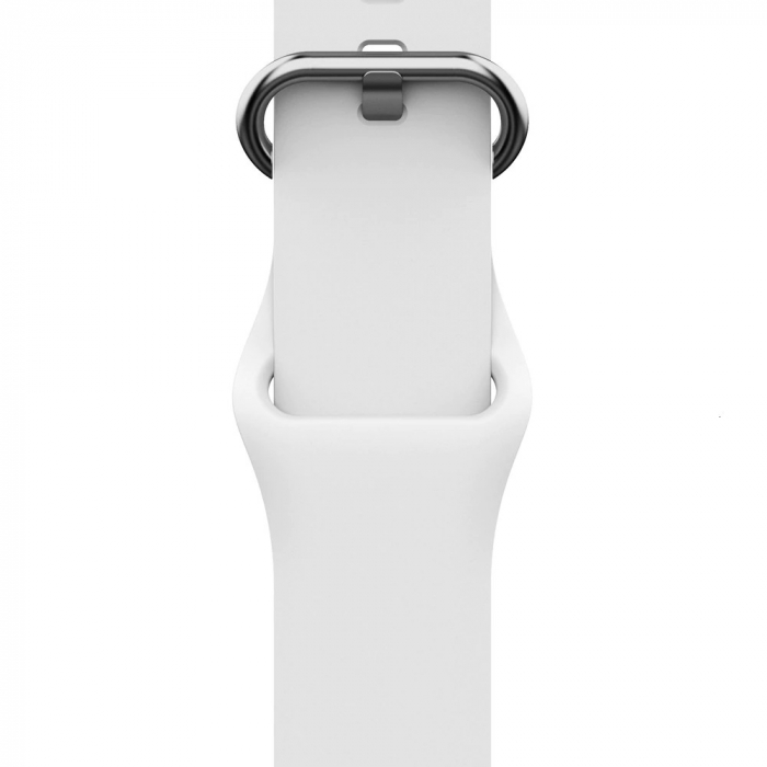 Curea cu catarama compatibil Apple Watch 1 2 3 4 5 6 , Sport, Silicon, 38mm , Alb [4]