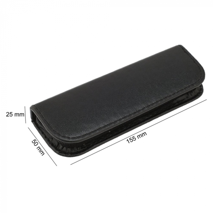 Trusa pentru extractia punctelor negre si a cosurilor, 8 piese, inox, husa din piele ecologica [4]