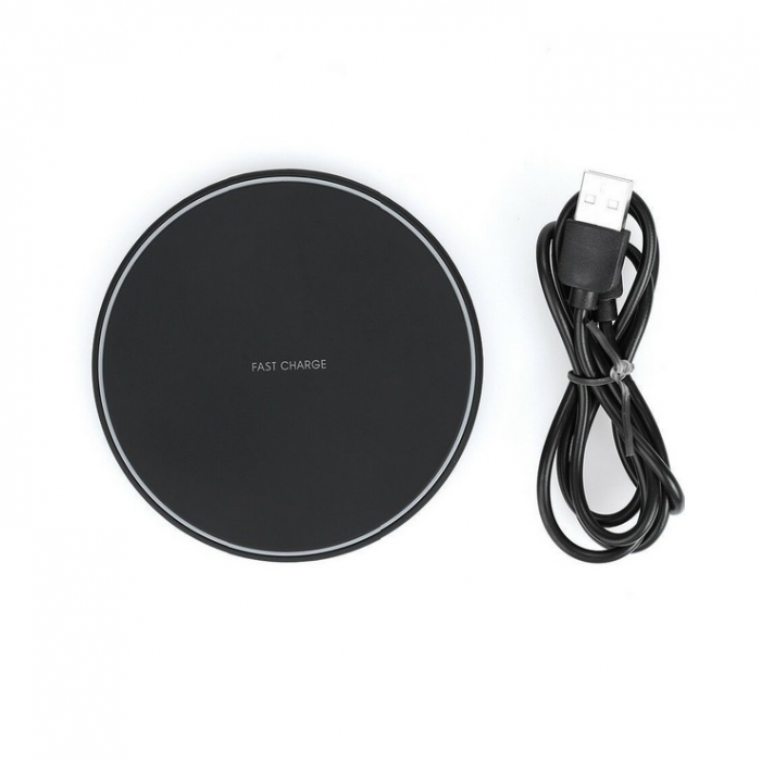 Incarcator wireless QI ultra slim 10W Quick Charger alb [3]