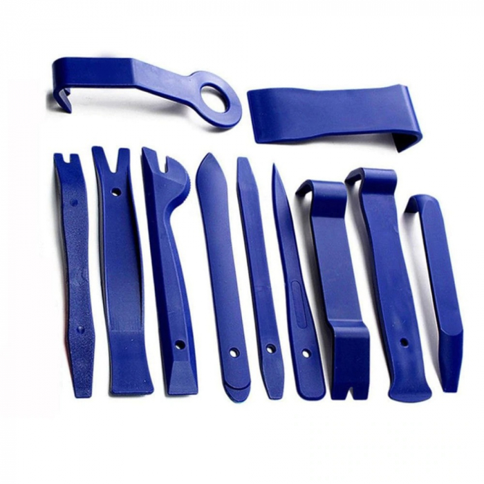 Set 11 piese demontare interior auto, bord, ornamente auto, albastru [2]