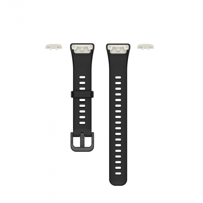 Curea silicon compatibila Huawei Band 6/ Honour Band 6 Smartwatch, Quick Release, Negru [2]
