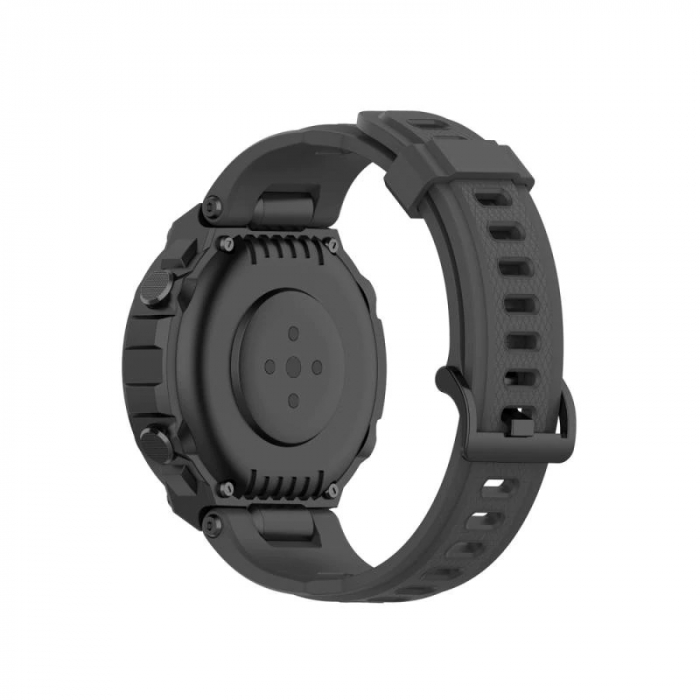 Bratara din silicon compatibil Amazfit T-REX - Negru [2]