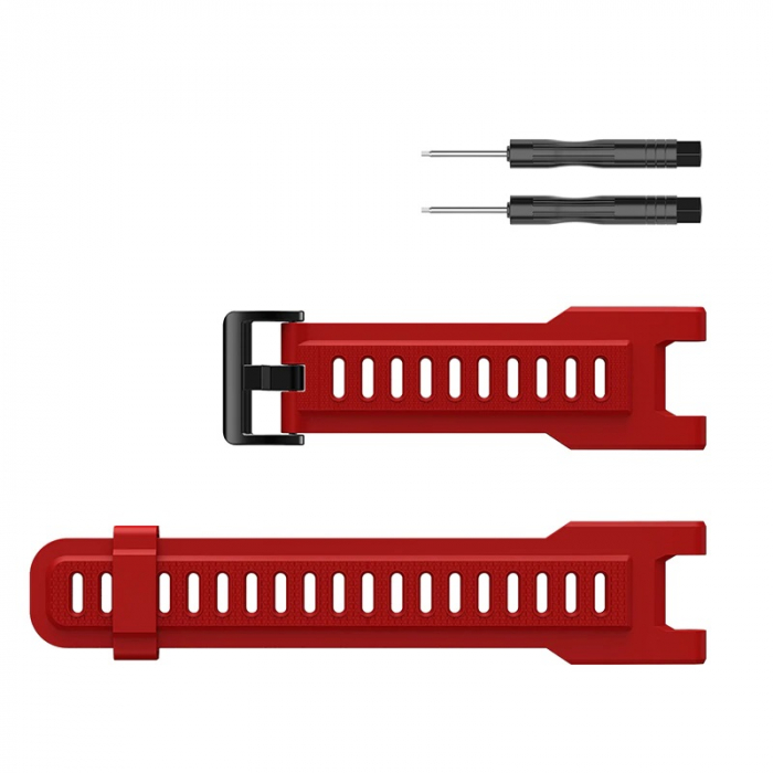 Bratara din silicon compatibil Amazfit T-REX - Rosu [4]