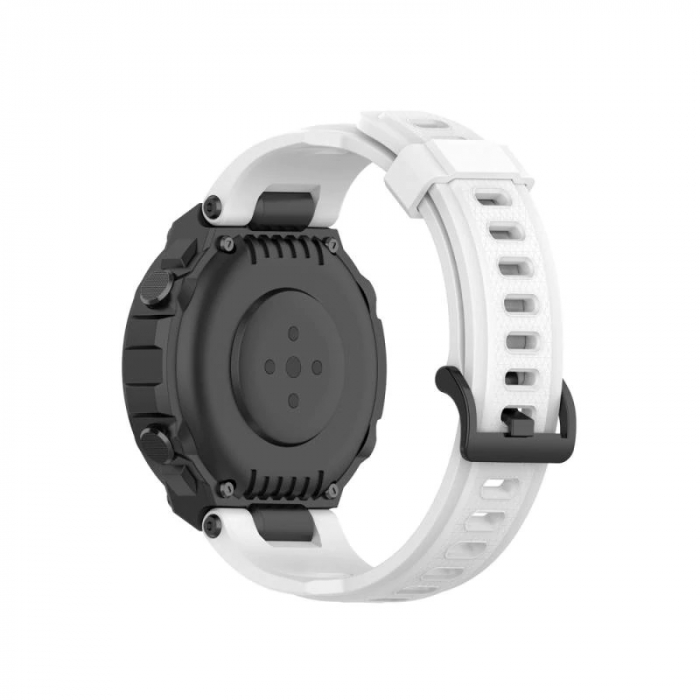 Bratara din silicon compatibil Amazfit T-REX - Alb [2]