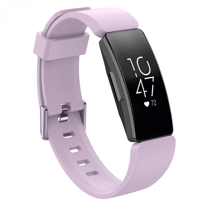 Bratara din silicon compatibil Fitbit Inspire / HR - Lila - S , Quick Release [2]