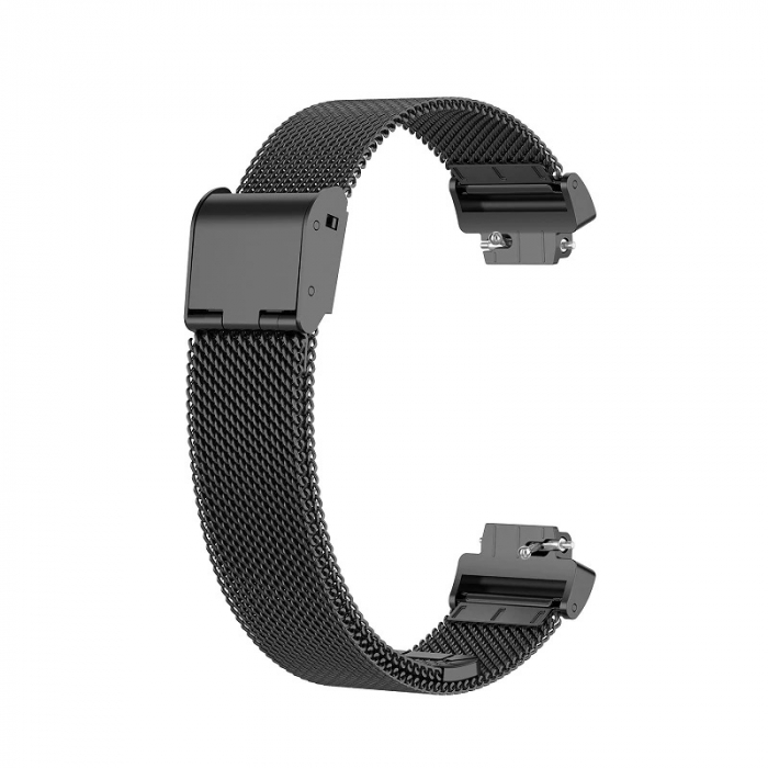 Bratara din otel inoxidabil compatibil Fitbit Inspire / HR - Negru - S , Quick Release [1]