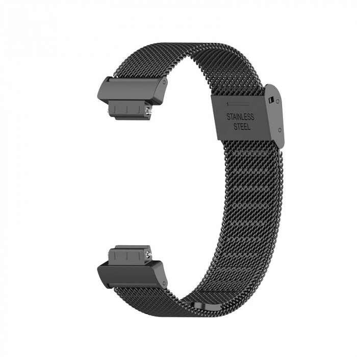 Bratara din otel inoxidabil compatibil Fitbit Inspire / HR - Negru - L , Quick Release [2]