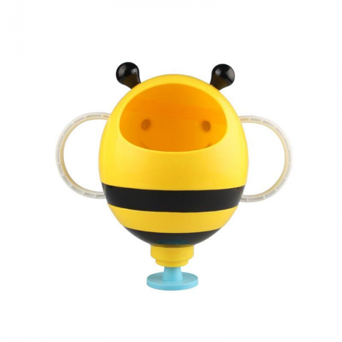 Fantana cu apa Albinuta Gigant jucarie de baie pentru bebe, Galbena 23 cm, +18 luni [2]