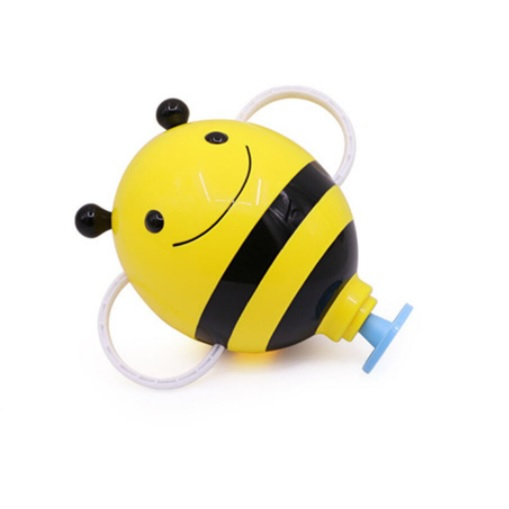 Fantana cu apa Albinuta Gigant jucarie de baie pentru bebe, Galbena 23 cm, +18 luni [3]