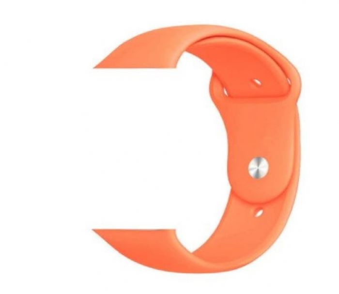 Curea compatibila cu Apple Watch 1 2 3 4 5 , Sport, Silicon, 42mm, Pastel Caisa [2]