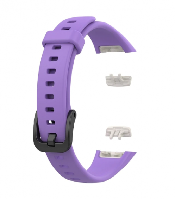 Curea silicon compatibila Huawei Band 6/ Honour Band 6 Smartwatch, Quick Release, Mov [1]