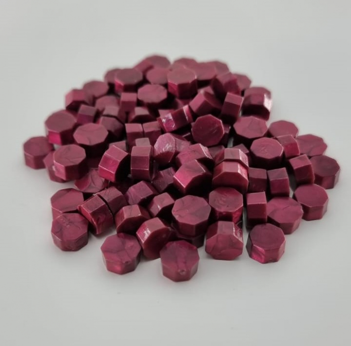 Ceara Rosu Bordeaux sidefat pentru sigilii invitatie de nunta botez - 100 buc/pachet [1]