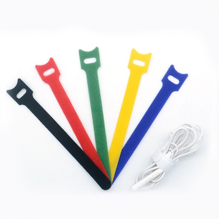 Set 50 banda cu arici Velcro 15cm x 1.2 cm , benzi cu arici multicolore [1]
