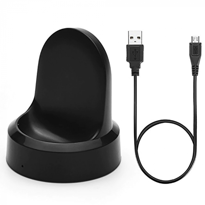 Dock incarcare wireless pentru Samsung Gear S2 S3 S4 , incarcator wireless smartwatch, negru [5]