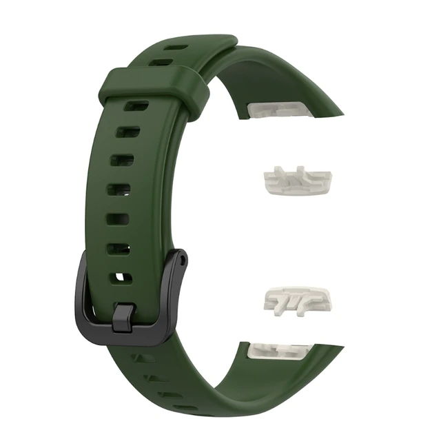 Curea silicon compatibila Huawei Band 6/ Honour Band 6 Smartwatch, Quick Release, Verde Army [1]