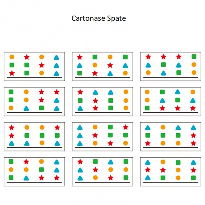 Joc Montessori - Potriveste formele culorile , joc de asociere si labirint +3 ani , multicolor [4]