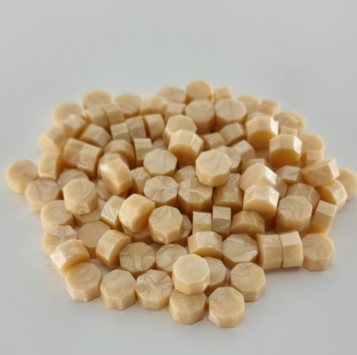 Ceara crem(sand) sidefat pentru sigilii invitatie de nunta botez - 100 buc/pachet [2]