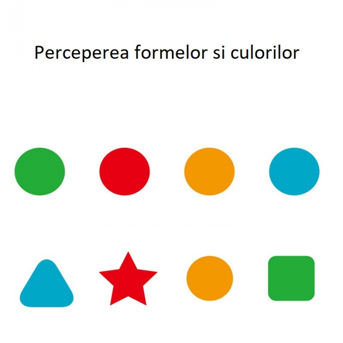 Joc Montessori - Potriveste formele culorile , joc de asociere si labirint +3 ani , multicolor [5]