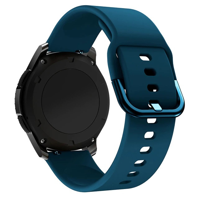Curea silicon compatibil Samsung Galaxy Active / Active 2 , Cyan , 20 mm , Quick Release [1]