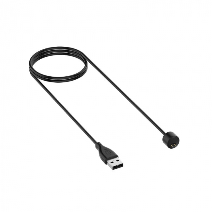 Cablu de incarcare cu magnet pentru bratara fitness xiaomi mi band 5 / Mi Band 6, USB, Negru [8]