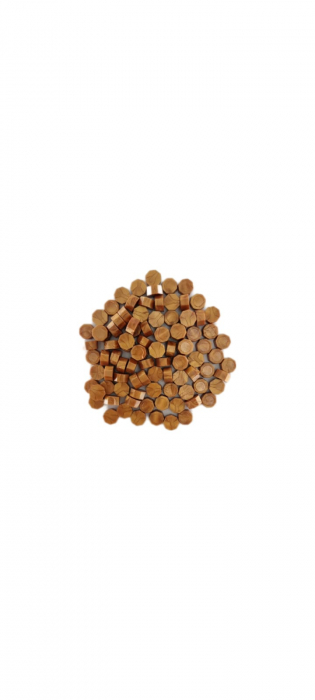 Ceara caramel sidefat pentru sigilii invitatie de nunta botez - 100 buc/pachet [3]