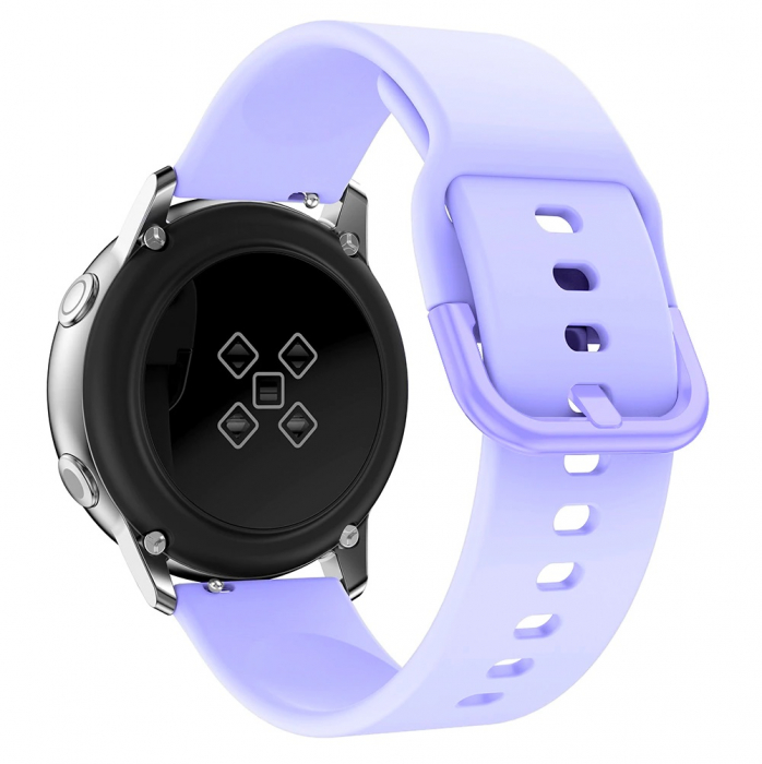 Curea silicon compatibil Samsung Galaxy Active / Active 2 , Lila , 20 mm , Quick Release [1]