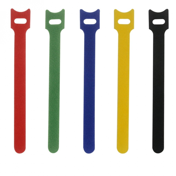 Set 50 banda cu arici Velcro 15cm x 1.2 cm , benzi cu arici multicolore [2]