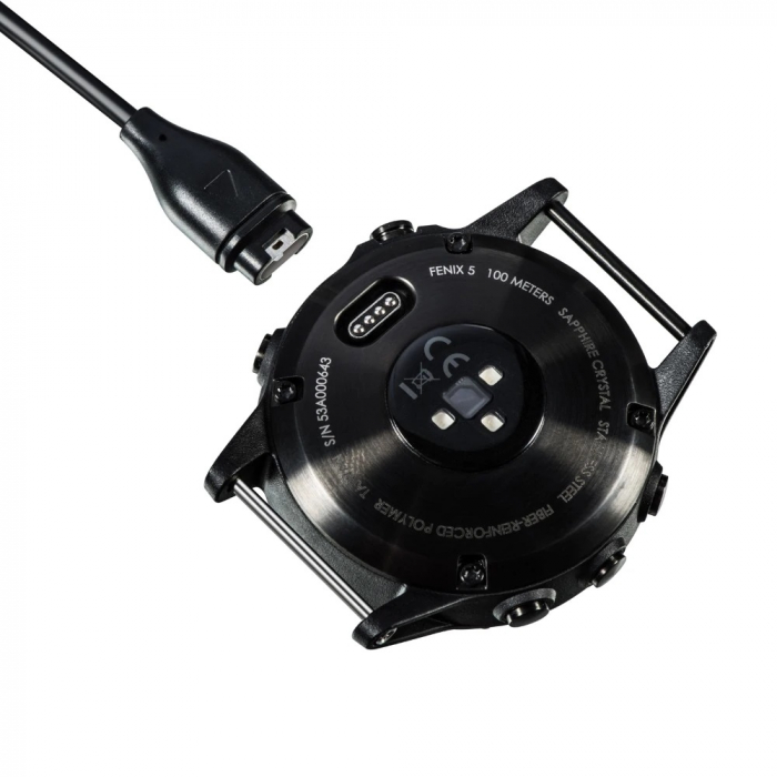 Cablu de incarcare pentru Garmin Fenix 6 / 6S / 5 / 5S / 5X , Forerunner 935, Vivoactive 3, Vivosport, 1 m, USB , Negru [3]