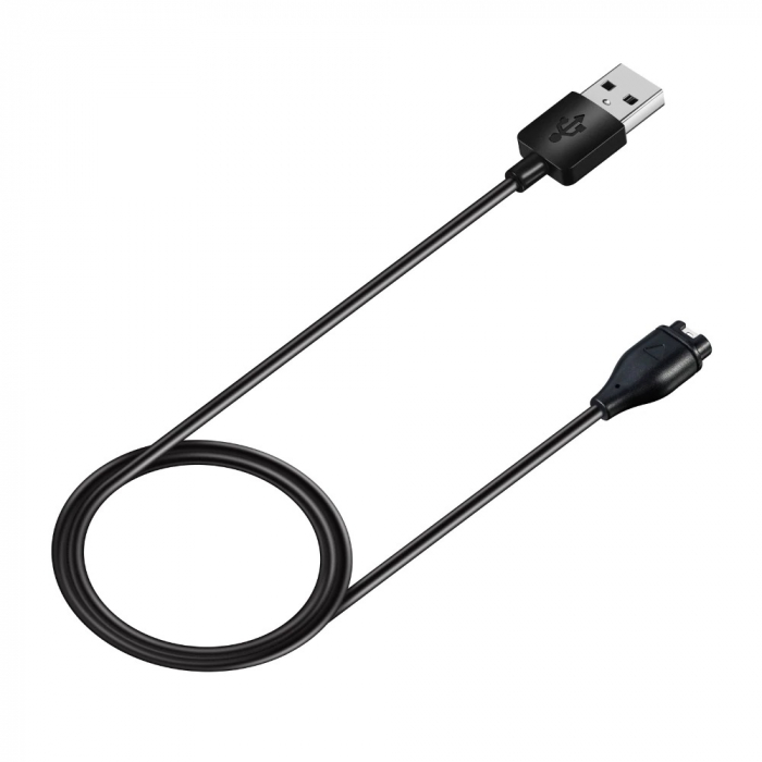 Cablu de incarcare pentru Garmin Fenix 6 / 6S / 5 / 5S / 5X , Forerunner 935, Vivoactive 3, Vivosport, 1 m, USB , Negru [4]
