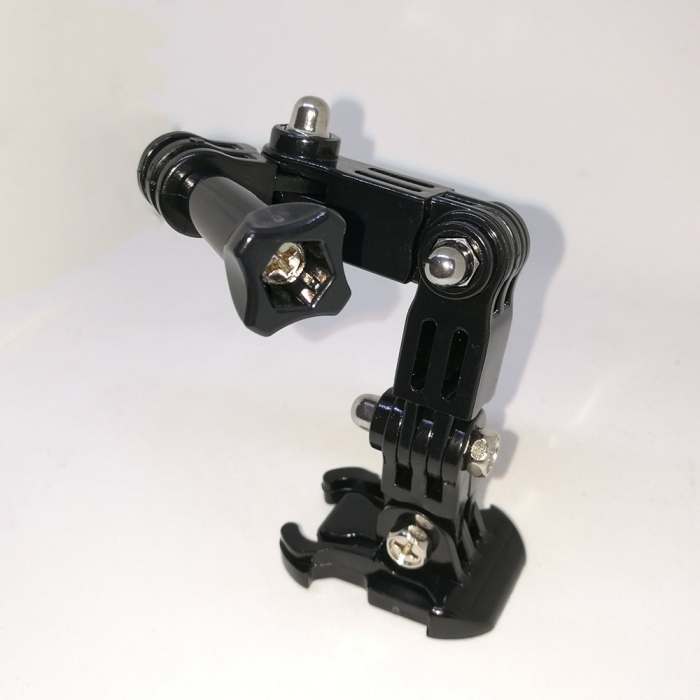 Suport de prindere pentru montare la casca de motocicleta, ski, snowboard, bicicleta a camerelor de actiune GoPro Hero 4 5 6 7 8, SJCAM, Xiaomi Yi, DJI Osmo Action (zona barbiei) [3]