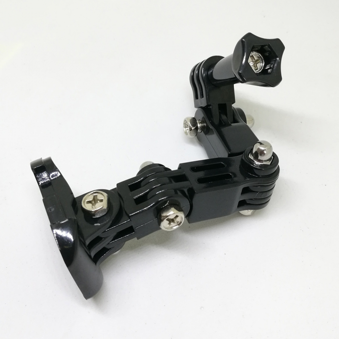 Suport de prindere pentru montare la casca de motocicleta, ski, snowboard, bicicleta a camerelor de actiune GoPro Hero 4 5 6 7 8, SJCAM, Xiaomi Yi, DJI Osmo Action (zona barbiei) [6]