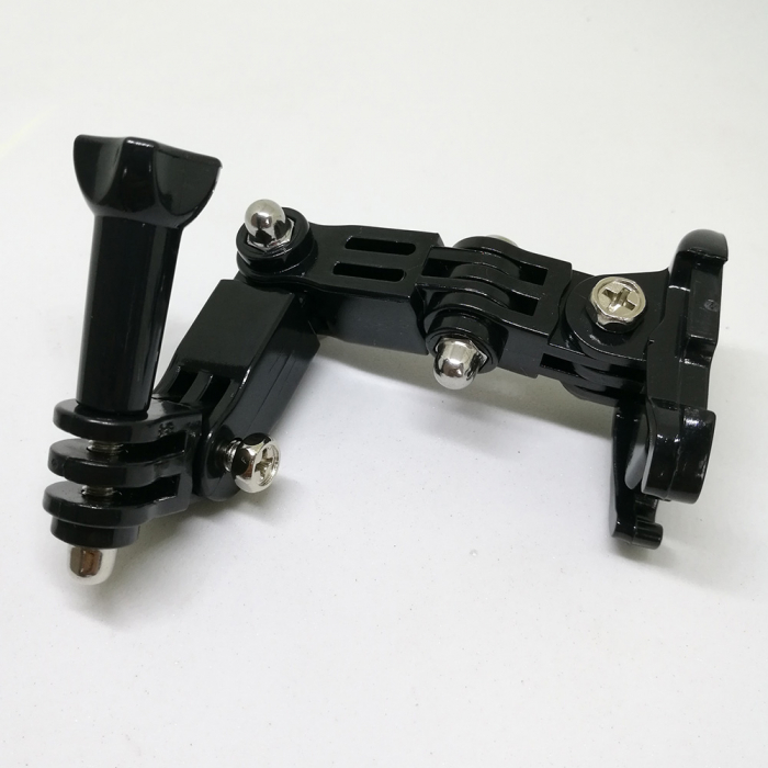 Suport de prindere pentru montare la casca de motocicleta, ski, snowboard, bicicleta a camerelor de actiune GoPro Hero 4 5 6 7 8, SJCAM, Xiaomi Yi, DJI Osmo Action (zona barbiei) [7]