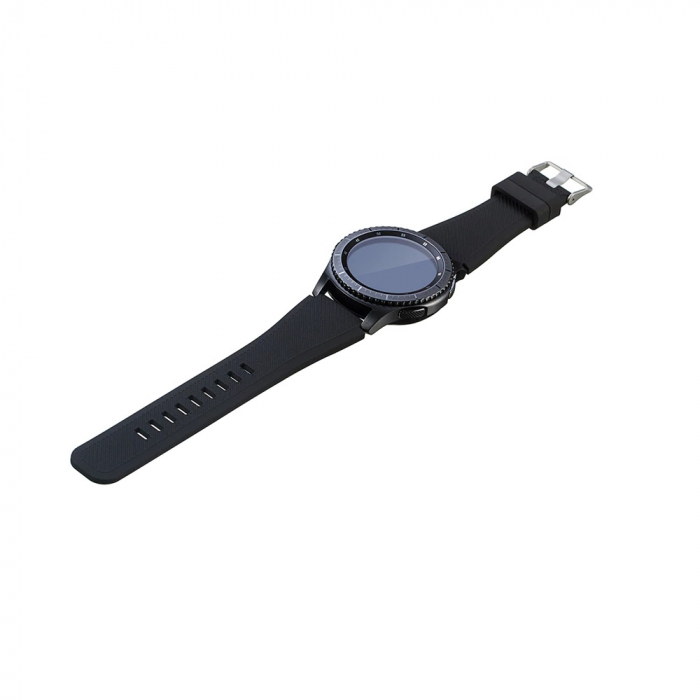 Curea Bratara Quick Release pentru smartwatch Samsung Gear S3 / Frontier , 20 mm , Negru [6]