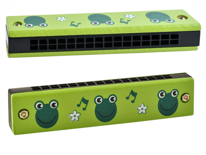 Muzicuta din lemn - Verde cu Broscuta, 3 ani+ [2]