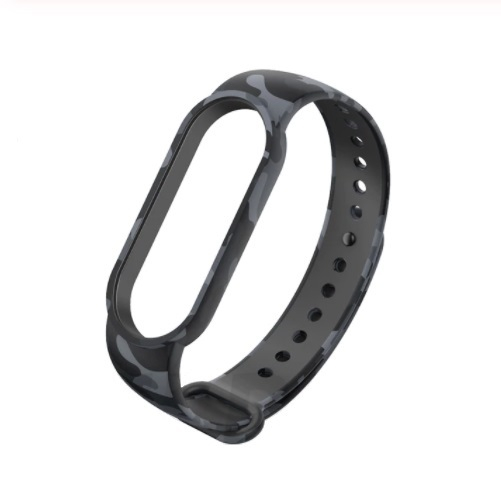 Bratara din silicon, compatibil Xiaomi Mi Band 5, Negru Black Army [1]