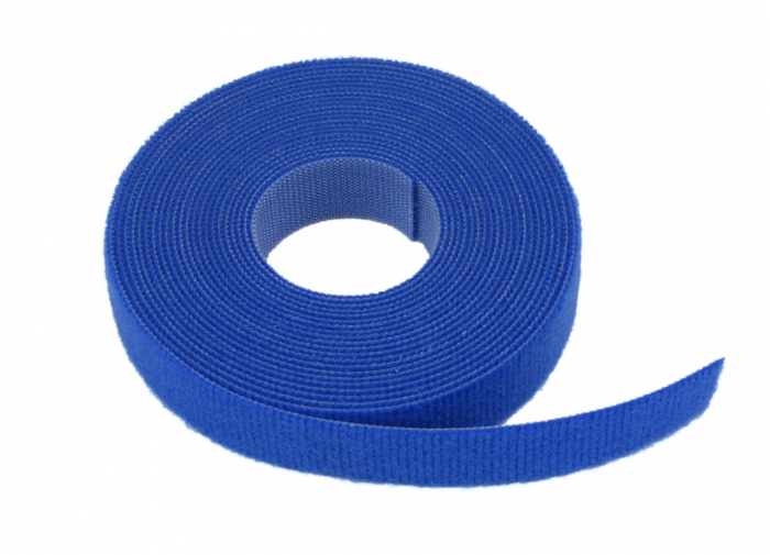 Banda cu arici Velcro, pentru organizarea cablurilor, reutilizabila, 3 metri, Albastru, PHN Mag [5]
