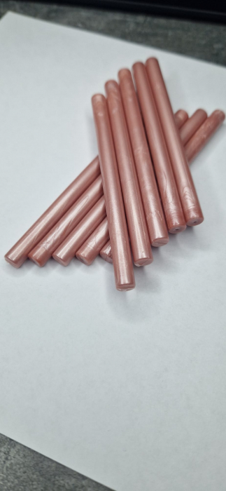 Baton de ceara bronz pink sidef pentru sigilii, invitatii nunti/botez. [3]