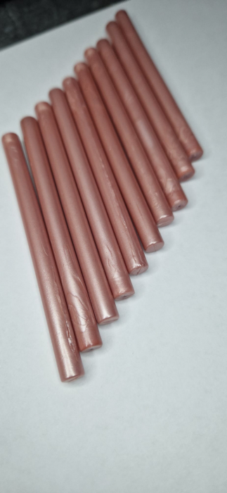 Baton de ceara bronz pink sidef pentru sigilii, invitatii nunti/botez. [4]