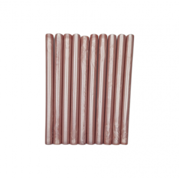 Baton de ceara bronz pink sidef pentru sigilii, invitatii nunti/botez. [1]