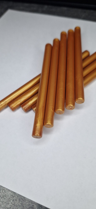 Baton de ceara caramel sidef pentru sigilii, invitatii nunti/botez. [3]