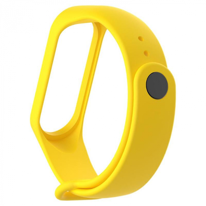 Bratara de schimb din silicon, pentru Xiaomi Mi Band 3 / Mi Band 4, Yellow / Galben [2]