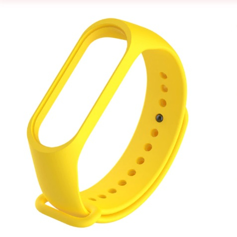 Bratara de schimb din silicon, pentru Xiaomi Mi Band 3 / Mi Band 4, Yellow / Galben [1]