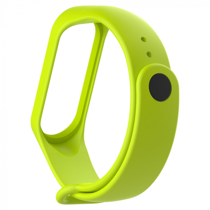 Bratara de schimb din silicon, pentru Xiaomi Mi Band 3 / Mi Band 4, Lemon [2]