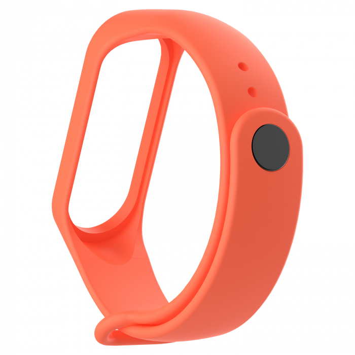 Bratara de schimb din silicon, pentru Xiaomi Mi Band 3 / Mi Band 4, Orange / Portocaliu [2]