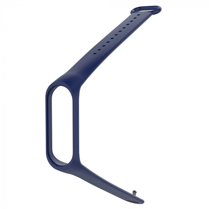 Bratara de schimb din silicon, pentru Xiaomi Mi Band 3 / Mi Band 4, Midnight Blue / Albastru inchis [2]