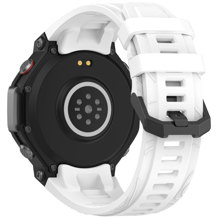 Bratara din silicon compatibil Amazfit T-REX 3 - Alb, PHN Mag [5]